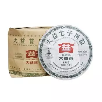 2010 TAETEA 8582 Пакет чая Шен Пуэр 002 Дайи Сырой чай Пуэр 357г 357g