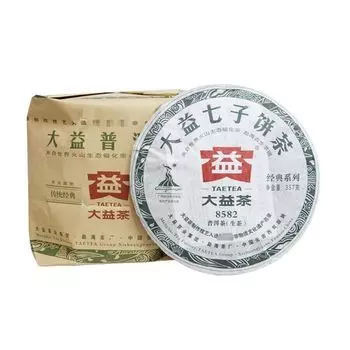 2010 TAETEA 8582 Пакет чая Шен Пуэр 002 Дайи Сырой чай Пуэр 357г