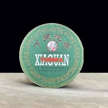 2011 Сягуань Туоча Цзя Цзи Шен Пуэр Сырой чай Пуэр из старого дерева 100 г в коробке для чая Пуэр