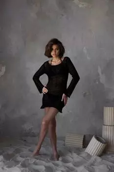 2012 — Черное ажурное платье Bohemai Sahara