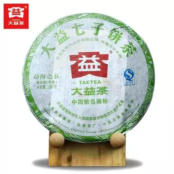 2012 TAETEA Menghai Early Spring Batch 201 Сырой чай пуэр Yunnna QiZIBing Sheng Puer Cake 357г