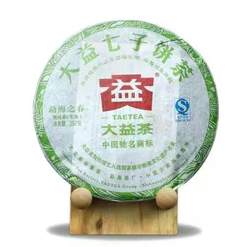 2012 TAETEA Весна Мэнхая Сырой чай Пуэр партия 201 Чай Шен Пуэр 357г
