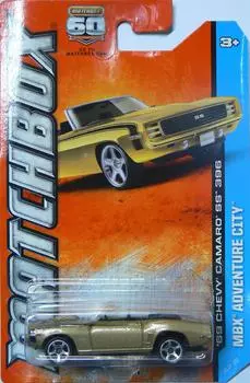 2013 Matchbox MBX Adventure City Chevy Camaro SS 396 Convertible - 69