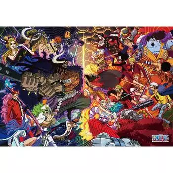 2014 Piece Jigsaw Puzzle - One Piece Четыре императора Кайдо против пяти императора Луффи (Мини), популярная корейская головоломка