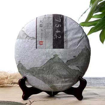 2014 TAETEA 7542 Чай Пуэр Шен партия 1401 Чай Пуэр Дайи сырой 357г 357g