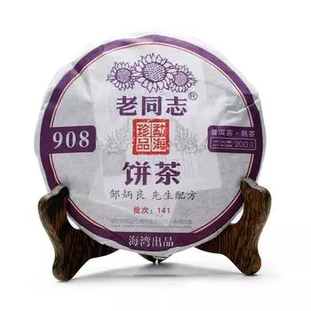 2014yr Чай Шу Пуэр Лаотунчжи 908 Старый Товарищ Спелый Чай Пуэр 200g