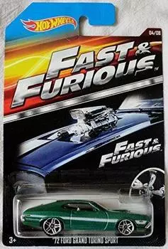 2015 Hot Wheels Fast Furious Ford Grand Torino Sport и 4/8 - 72 (зеленый)