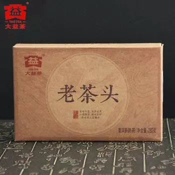2016 Yunnan Dayi Lao Cha Tou Old Tea Nubs Pu Erh Brick Спелый чай Пуэр 280 г 1601
