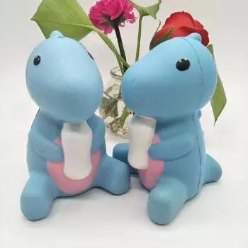 2017 Jumbo 11 см Kawaii Милая мягкая молочная бутылка Супер медленно растущий динозавр Baby Cartoon Kids Toy