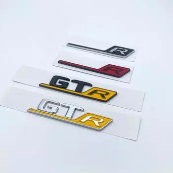 2017 плоские буквы ABS эмблема желтый R GT GTR для Mercedes Benz AMG багажник автомобиля заводская табличка логотип наклейка хром глянцевая silver GT