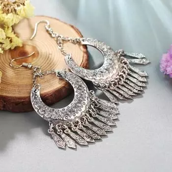 2017 винтажные длинные висячие серьги для женщин, богемные ювелирные изделия в стиле бохо, серьги-капли с кисточками, женские серьги Brincos