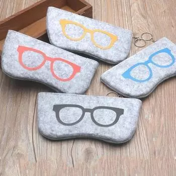 2018 Colorful Sunglasses Case For Women Men Glasses Box Felt Sun Glasses Bag Eyeglasses cases For Men Eyewear Accessories