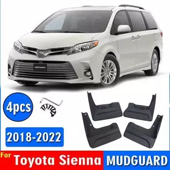 2018-ДЛЯ Toyota Sienna Брызговики Крыло Брызговик Защита Брызговики Автомобильные Аксессуары Авто Styline Передние Задние 4 шт. Брызговик темно серый