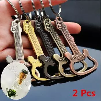 2018 Горячая гитара открывалка для бутылок пива сплав брелок металлическое подвесное кольцо брелок инструмент бытовой подарок 1 pcs