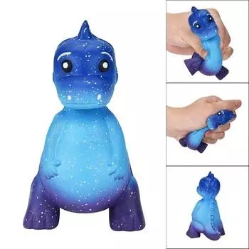 2018 Новый Galaxy Dinosaur Rex Squishy Jumbo Ароматизированный крем Супер Медленно Растущий Сжимаемые Игрушки