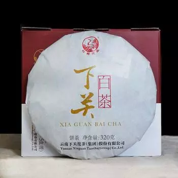 2018 XIA GUAN BAI CHA Dali Белый чайный торт Чай Jinggu Moonlight Pu er 320г Коробка