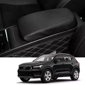 2019 2020 2021 2022 2023 2024 Чехол на подлокотник XC40 для подлокотника консоли Volvo XC40, водонепроницаемый и;Чехол на центральную консоль Cushion Lether на 2023–2024 годы