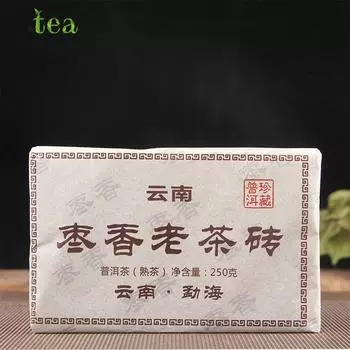 2019: Чем старше чай Пуэр, тем ароматнее чай Пуэр, выдержанный чай, кирпичный чай, ароматный кирпичный крупнолистовой чай Пуэр, старый чай