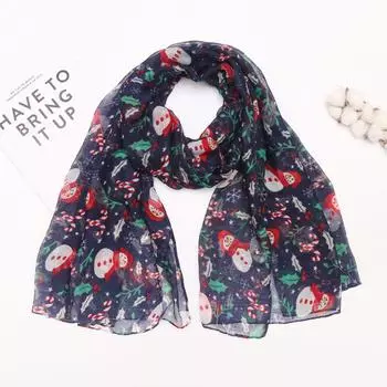 2019 New Ladies Christmas Style Winter Scarf Cartoon Scarf