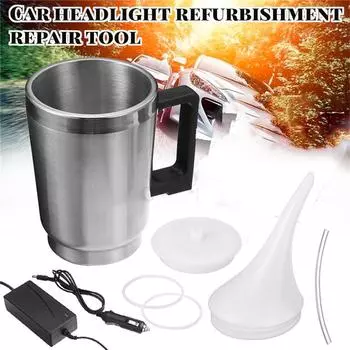 2019 НОВЫЙ Набор для ремонта/восстановления линз фар автомобиля Система восстановления Профессиональный полировальный инструмент+ Адаптер США + Распыляемая жидкость