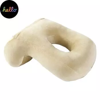 2019 Новая многофункциональная подушка для сна, подушка для сна, портативная полая плюшевая однотонная подушка темно-синий