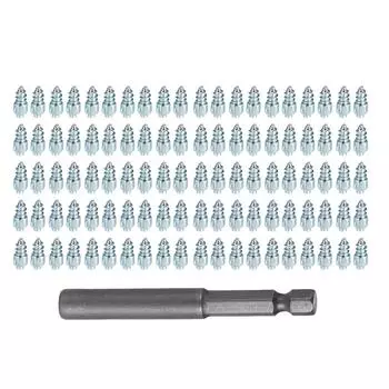 2019 новая модель снежных винтовых шин, противоскользящие падающие шипы, колесные шины, 100 шт. для автомобиля, мотоцикла, велосипеда without A drill set