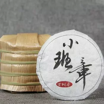 2019 Сяо Бань Чжан Старый сырой чай пуэр Littlel Cake Old Tree Shen Puer Tea 50г 50g