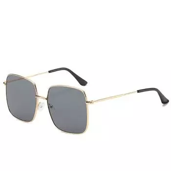 2019 Square Metal Sunglasses, Retro Square Sunglasses, Trendy Large Frame Sunglasses 8952 Spot