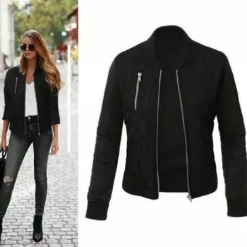 2019 весна осень зима модная куртка женская лоскутная повседневная куртка с длинным рукавом плюс размер 3XL S синий