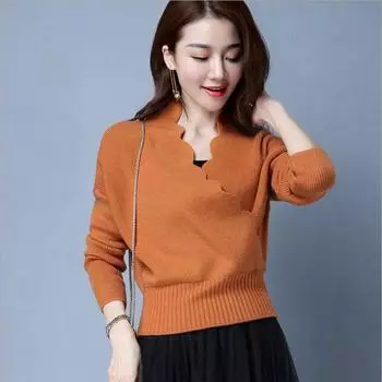 2019 женский пуловер, зимний свитер, вязаный свитер, свободный шерстяной теплый свитер, женские топы One Size белый