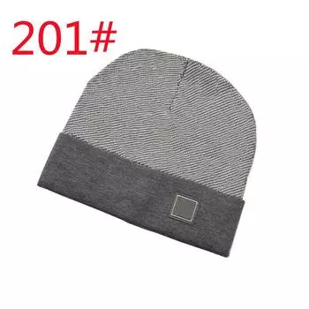 201# Designer Hat Men s WOMEN S Luxury Knit Hat Ski Beanie 201# light gray One size