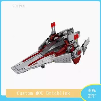 201 шт., космическая война, фильм, V-Wing MOC-75039, строительный блок Starfighter, модель Diy, креативная сборка, детские игрушки на день рождения without minifigures
