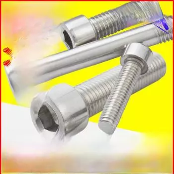 201 винты и болты с шестигранной головкой из нержавеющей стали M3 M4 M5 M6 M8 для котлов и клеток M3*8 Full Thread