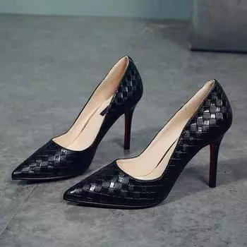 2020 10CM Pumps Women White Girl High Heel Women s Fine with Women s Shoes New Pointed Black Fresh Princess Shoes 358 3 белый