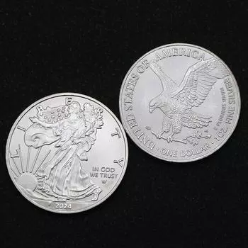 2020, American Statue of Liberty Eagle Coin, Silver plated, Commemorative Coin Collection, new, Gift ARI