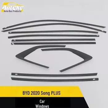 2020 BYD Song PLUS Window & Door Trim Strips: Scratch-Resistant Decorative Accents upper and lower windows, 10 pieces