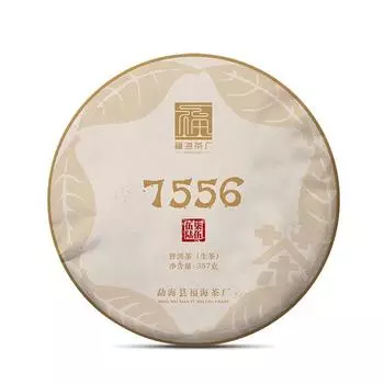 2020 Fuhai 7556 Чай Пуэр Мэнхай Шэн Древнее дерево Сырой чайный торт Пуэр 357г