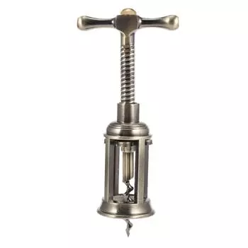 2020 Креативная открывалка для бутылок красного вина из цинкового сплава Т-образный вращающийся стержень Прочный дизайн протектора бронзовый