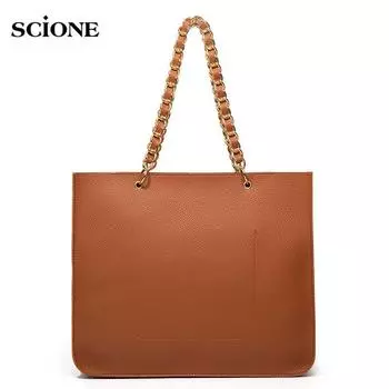 2020 новая женская модная сумка-тоут с узором личи, женская сумка на плечо 38cm*11cm*33cm чёрный