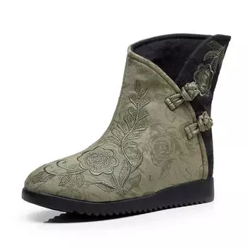 2020 Новые аутентичные зимние вышитые хлопковые сапоги в китайском стиле 39