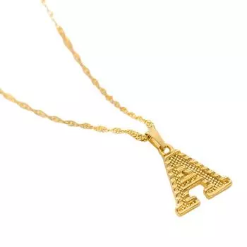 2020 ожерелья с буквами для женщин, ювелирные изделия в стиле бохо, ожерелье из сплава с алфавитом, подарок лучшему другу None