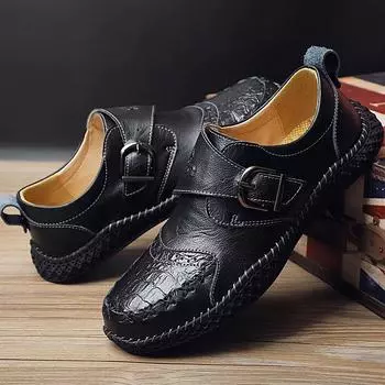 2020Pattern PU Leather Dress Shoes Men Shoes for Business Casual Big Size 48 Shoes Formal for Wedding Party ghj78 6 чёрный