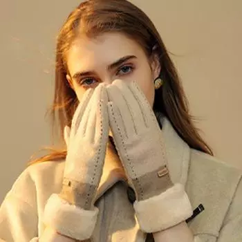 2020Зимние новые кашемировые перчатки для женщин на открытом воздухе, небольшие ароматные ветряные перчатки с толстым бархатом, теплые перчатки для защиты от холода One Size