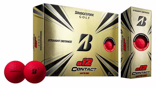 2021 Bridgestone Golf e12 Contact Красный (Предыдущее поколение).