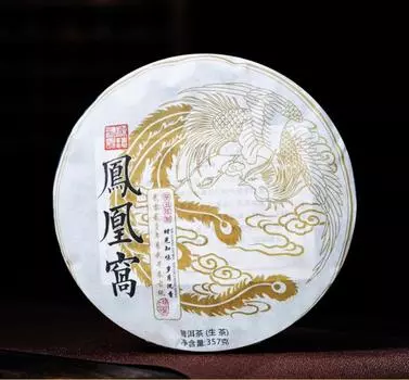 2021 Гнездо Феникса Иу, сырой чай из древнего дерева, чай Пуэр, сырой чай, 357 г, один торт