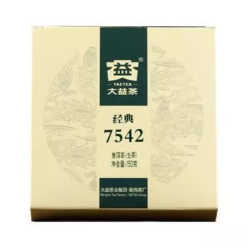 2021 год Классический 7542 Сырой чай Пуэр Мэнхай Дайи Пуэр Шен Пу Эр Чай 150г Коробка