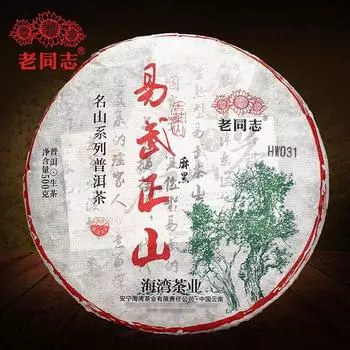 2021 Haiwan Yi Wu Zheng Shan Сырой пуэр Китайский чай Ma Hei Mountain Stronghold Древнее дерево Шэн Пуэр Чай 500 г
