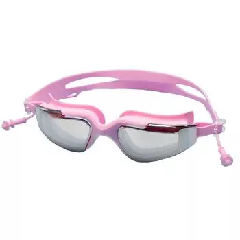 2021 летние новые мужские и женские противотуманные очки для плавания с гальваническим покрытием и мягкими затычками для ушей, водонепроницаемые очки для серфинга, дайвинга, плавания XS