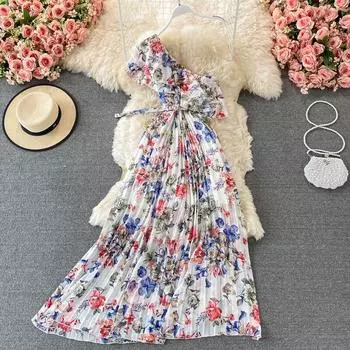 2021 летние новые женские платья One Size чёрный