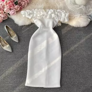 2021 летние новые женские платья M чёрный